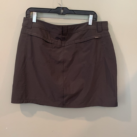 Eddie Bauer Gray Skort  Mini Skirt Built-In Shorts Women’s Size 14 - Picture 3 of 8